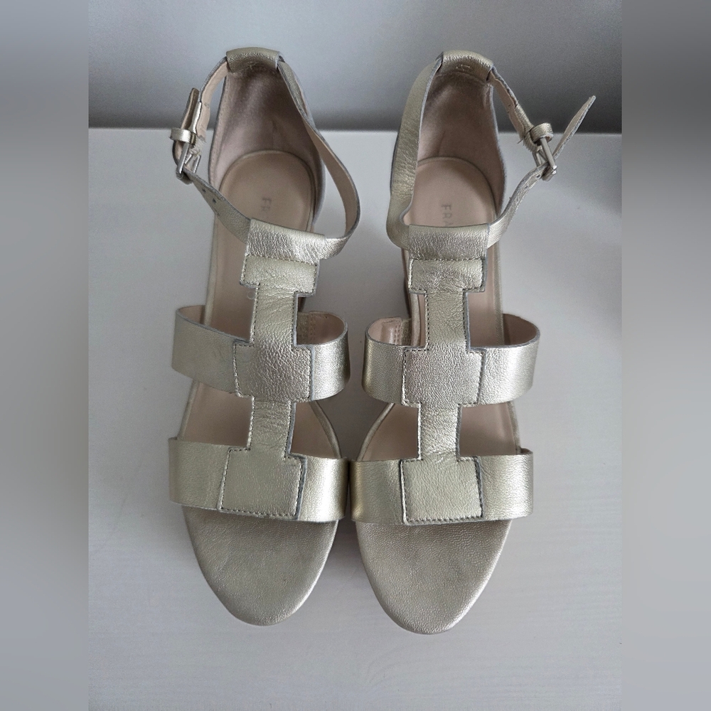 Franco Sarto Platinum Women's Gladiator Espadrille Platform Sandals